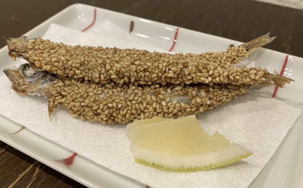 ししゃも胡麻あげ